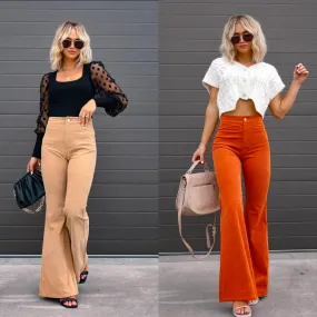 Hoge Taille Flared Broek voor Casual Stijl