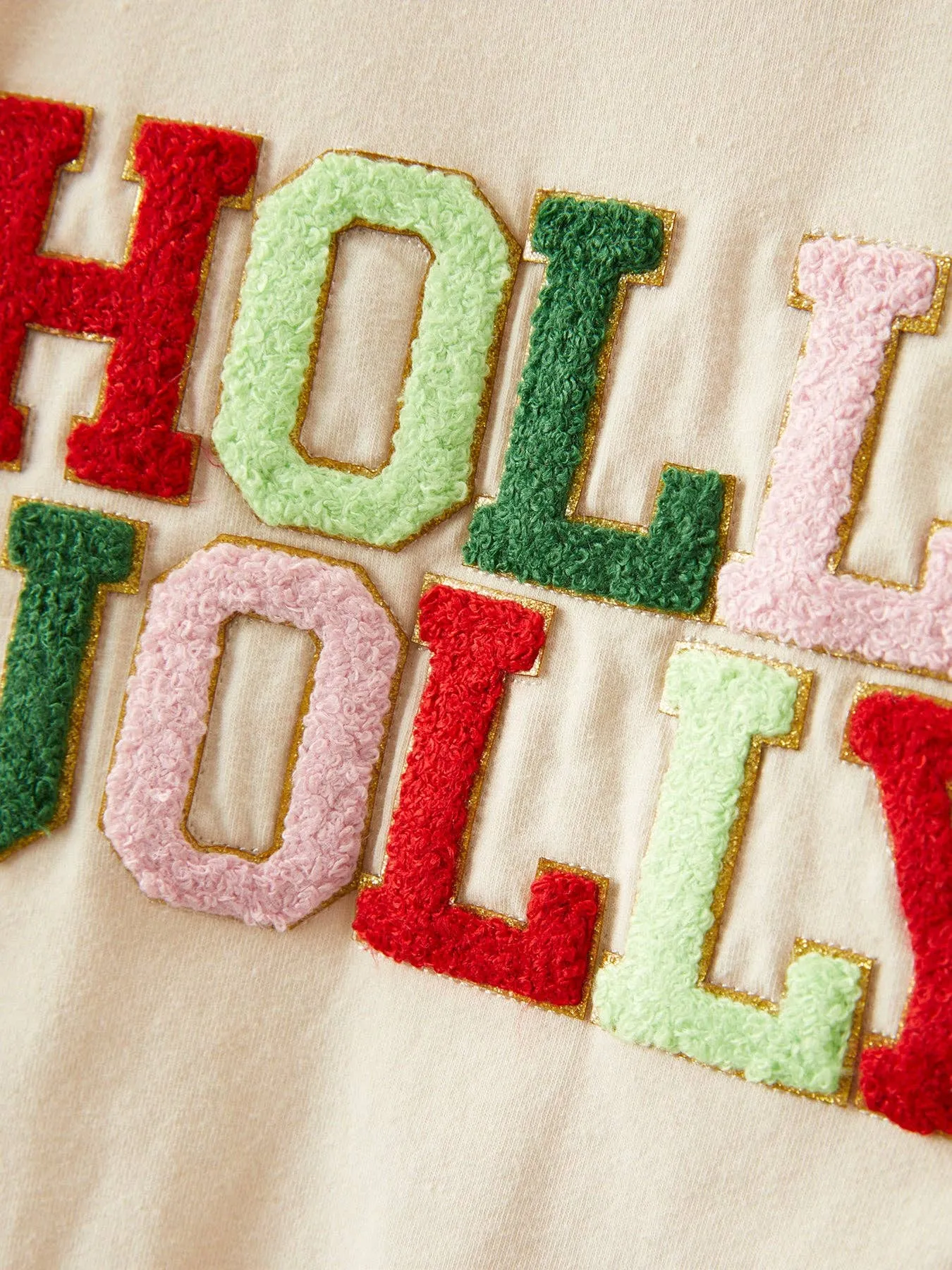 Holly Jolly Christmas Top   Velvet Flared Pants Set