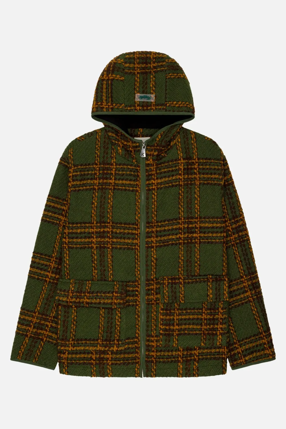 Hooded Plaid Shacket