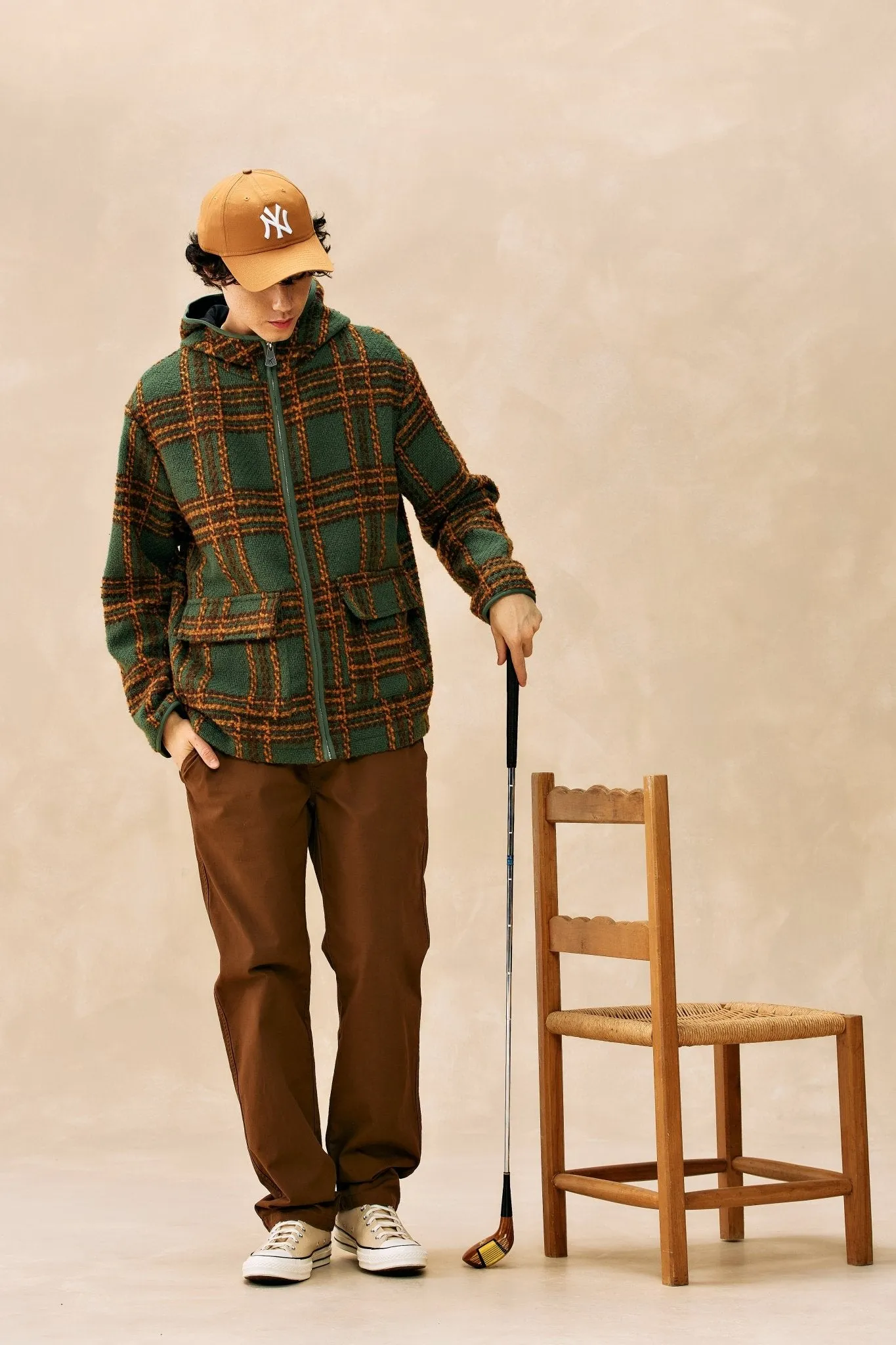 Hooded Plaid Shacket