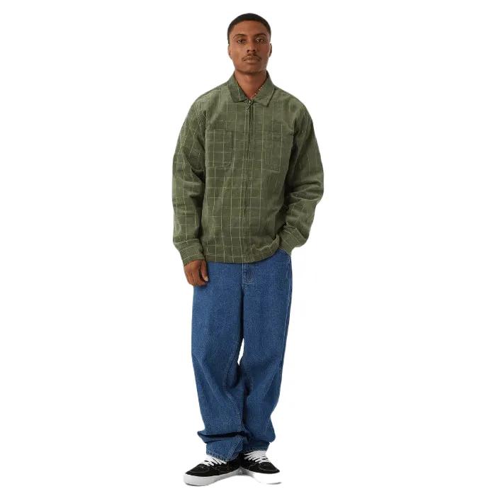 HUF TRENTON ZIP SHACKET JAS - OLIVE