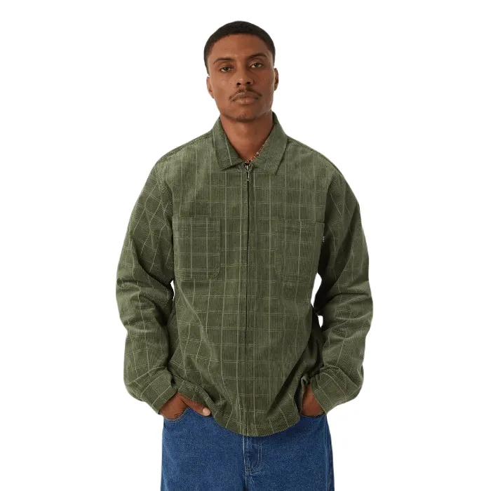 HUF TRENTON ZIP SHACKET JAS - OLIVE