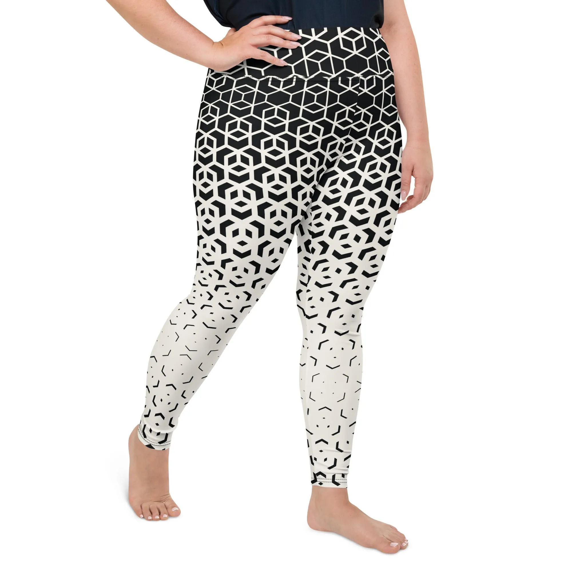Infinite Geometric Plus Size Leggings