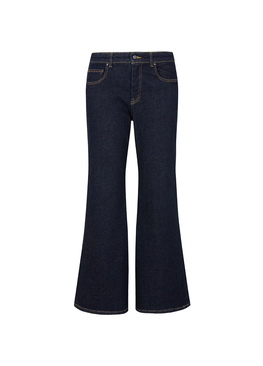 Jeans/JNBY Flared Denim Cropped Jeans