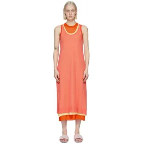 JW Anderson Orange Layered Tank Dress