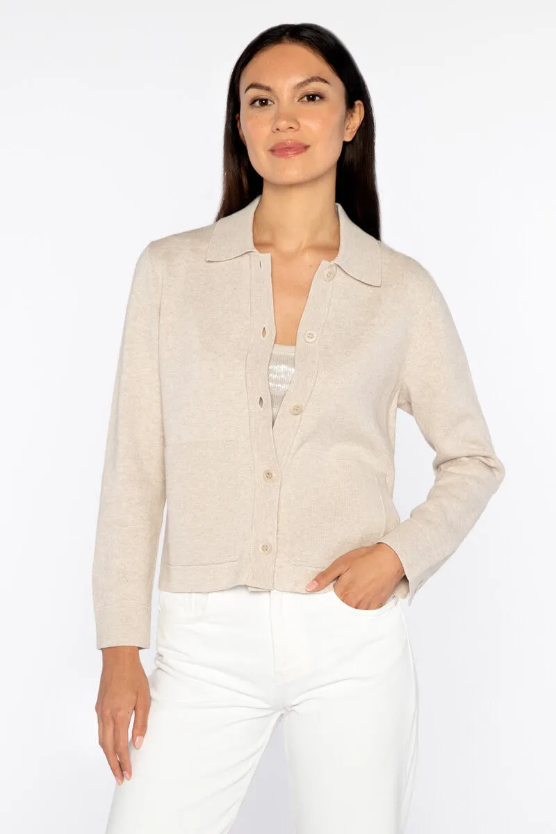 Kinross Short Travel Shacket in Wicker