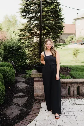 Knit Smocked Jumpsuit