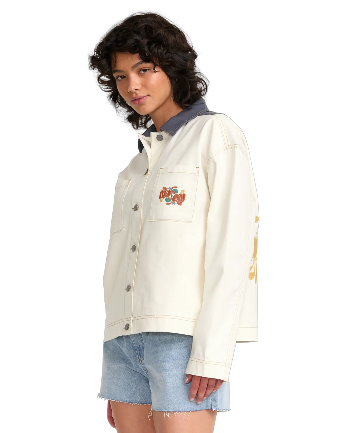 Lauryn Alvarez Shacket in Natural