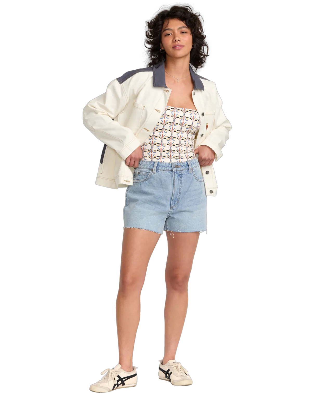 Lauryn Alvarez Shacket in Natural