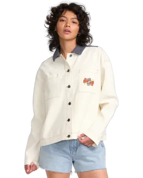 Lauryn Alvarez Shacket in Natural