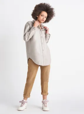 Leah Leather Shacket