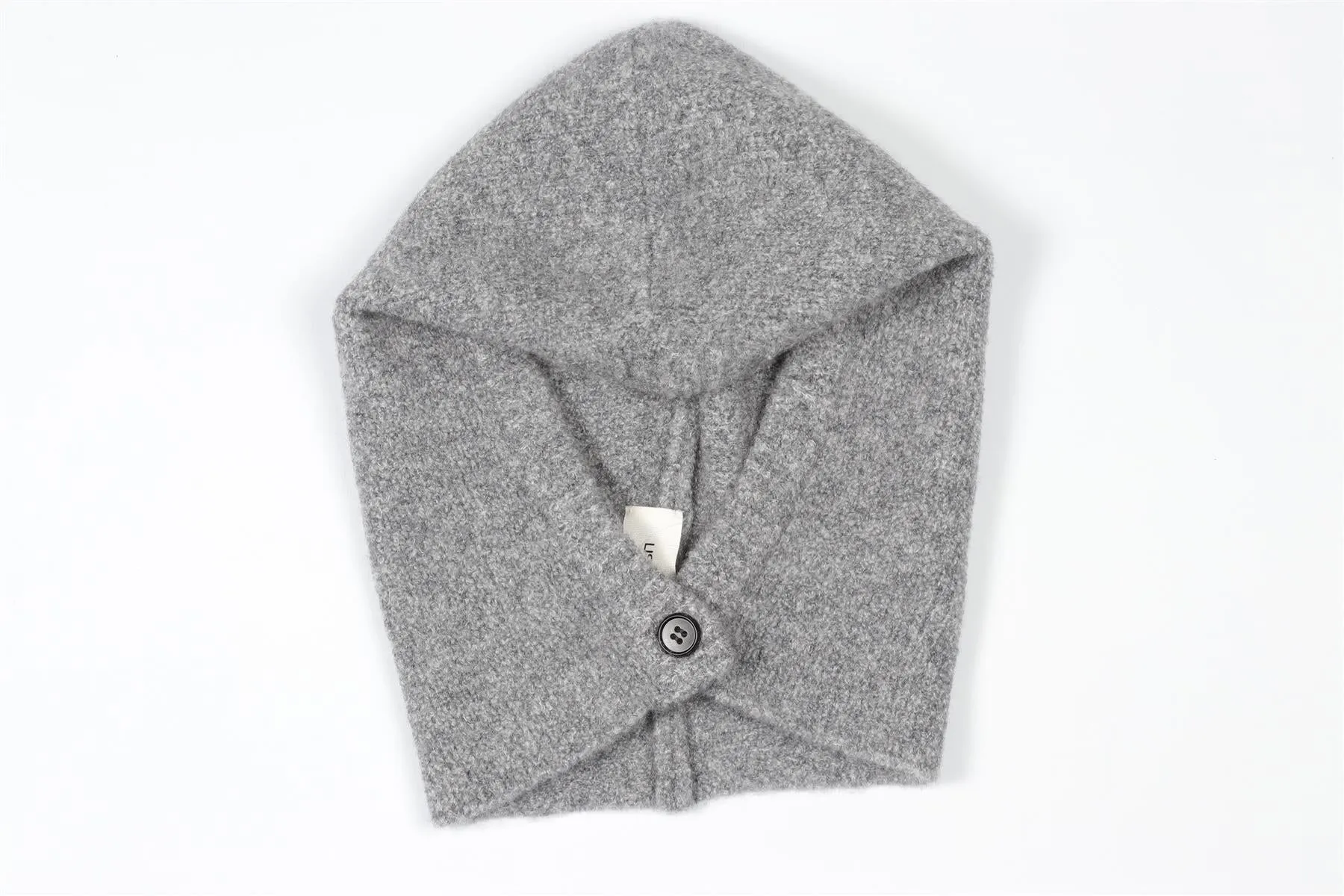 LISA YANG GREY CASHMERE BALACLAVA ONE SIZE