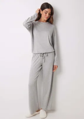 Long Sleeves Long Pant Pyjama - Grey