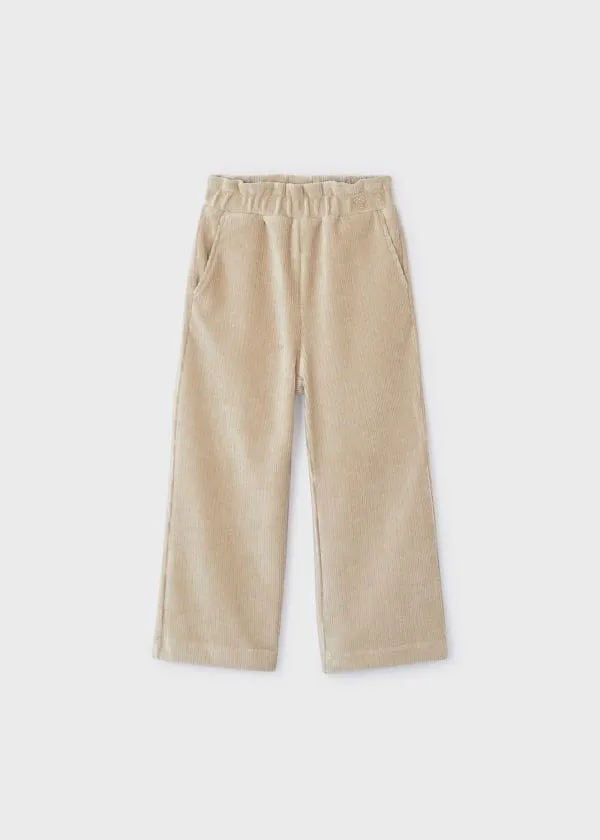 Mayoral Corduroy Flared Pants in Sepia
