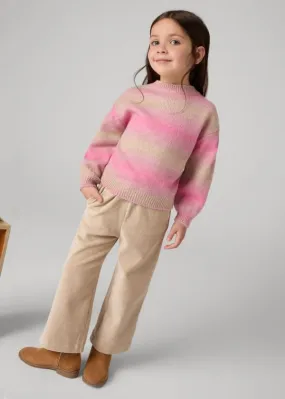Mayoral Corduroy Flared Pants in Sepia