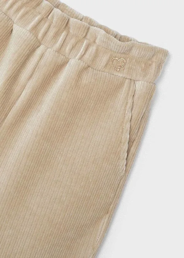 Mayoral Corduroy Flared Pants in Sepia