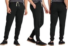 Mens Fleece Joggers Comfortable Sweatpants Side Pockets and Back Pocket XS-4XL