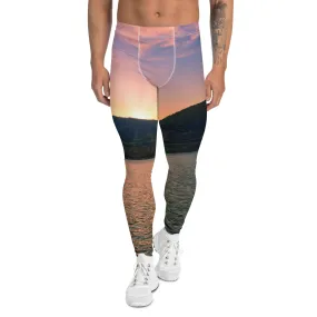 Men's Leggings - Penticton Okanagan Lake Sunset