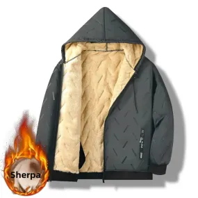Men's Winter Thickened Fleece-Lined Cotton Coat | Hooded Plus-Size Warm Parka Jacket
