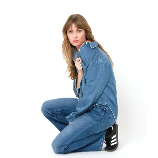 Mia Core Shirt, Dark Denim