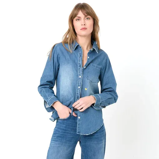 Mia Core Shirt, Dark Denim
