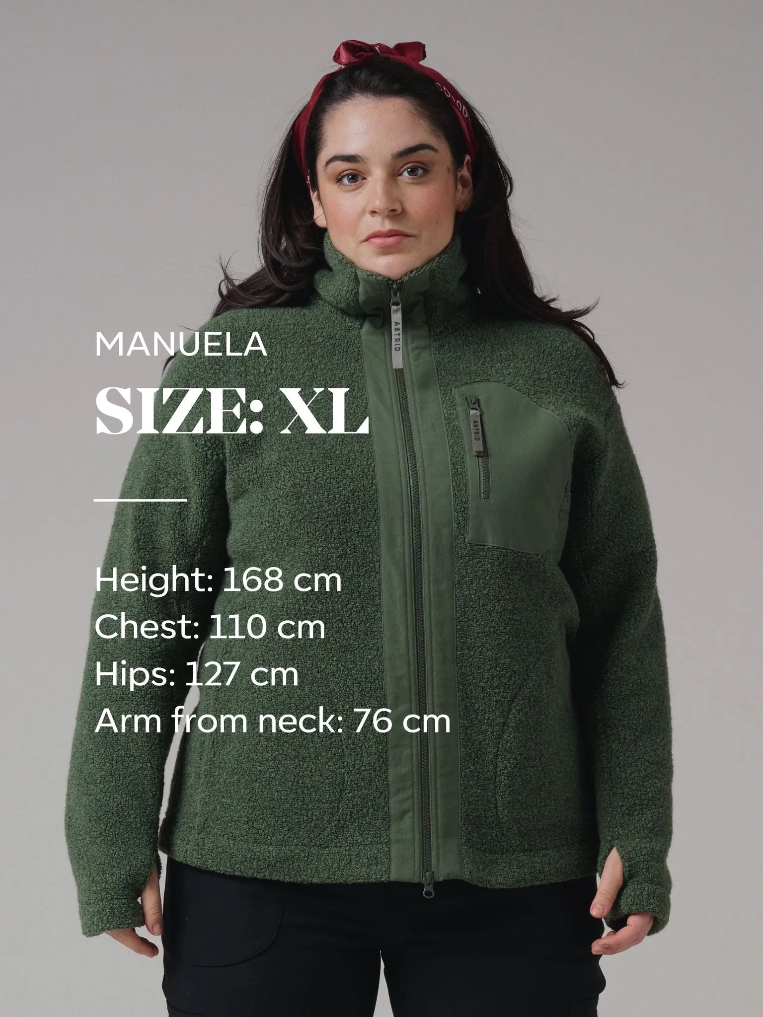 Minna Wool Fleece Jacket Green
