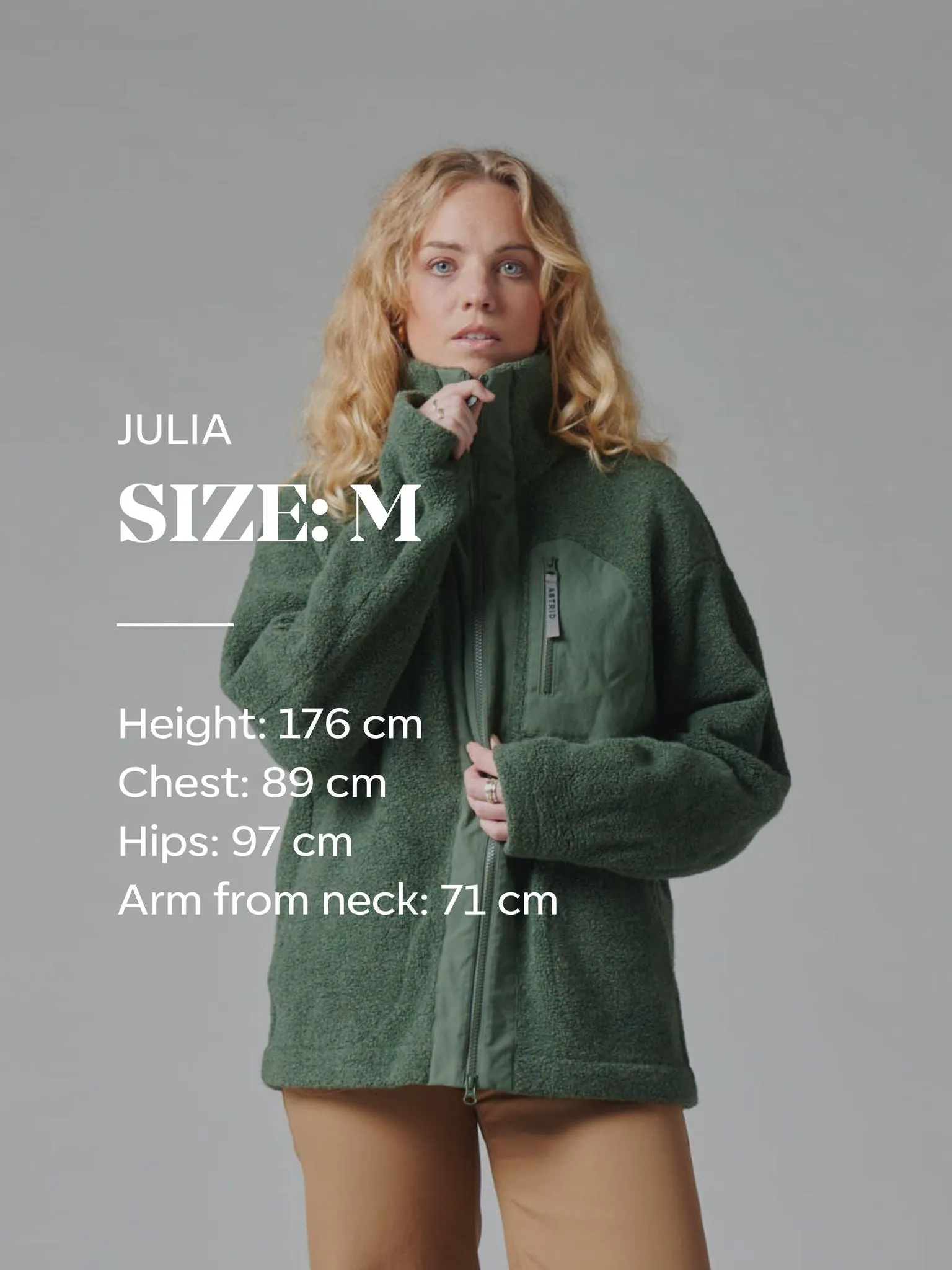 Minna Wool Fleece Jacket Green
