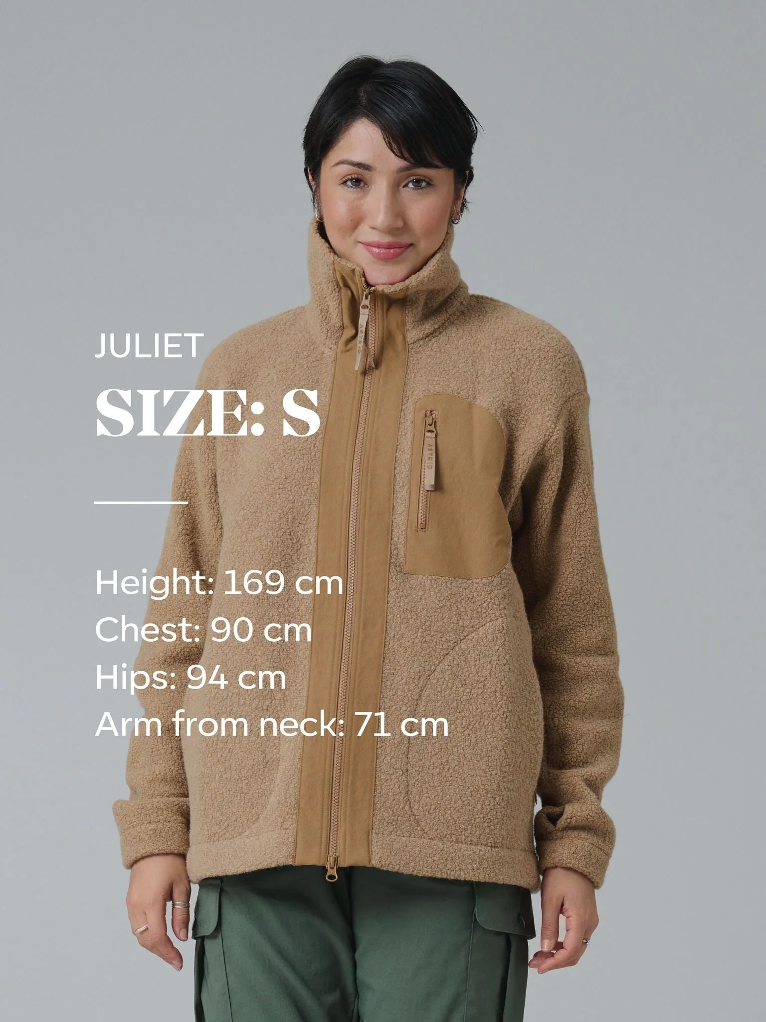 Minna Wool Fleece Jacket Green