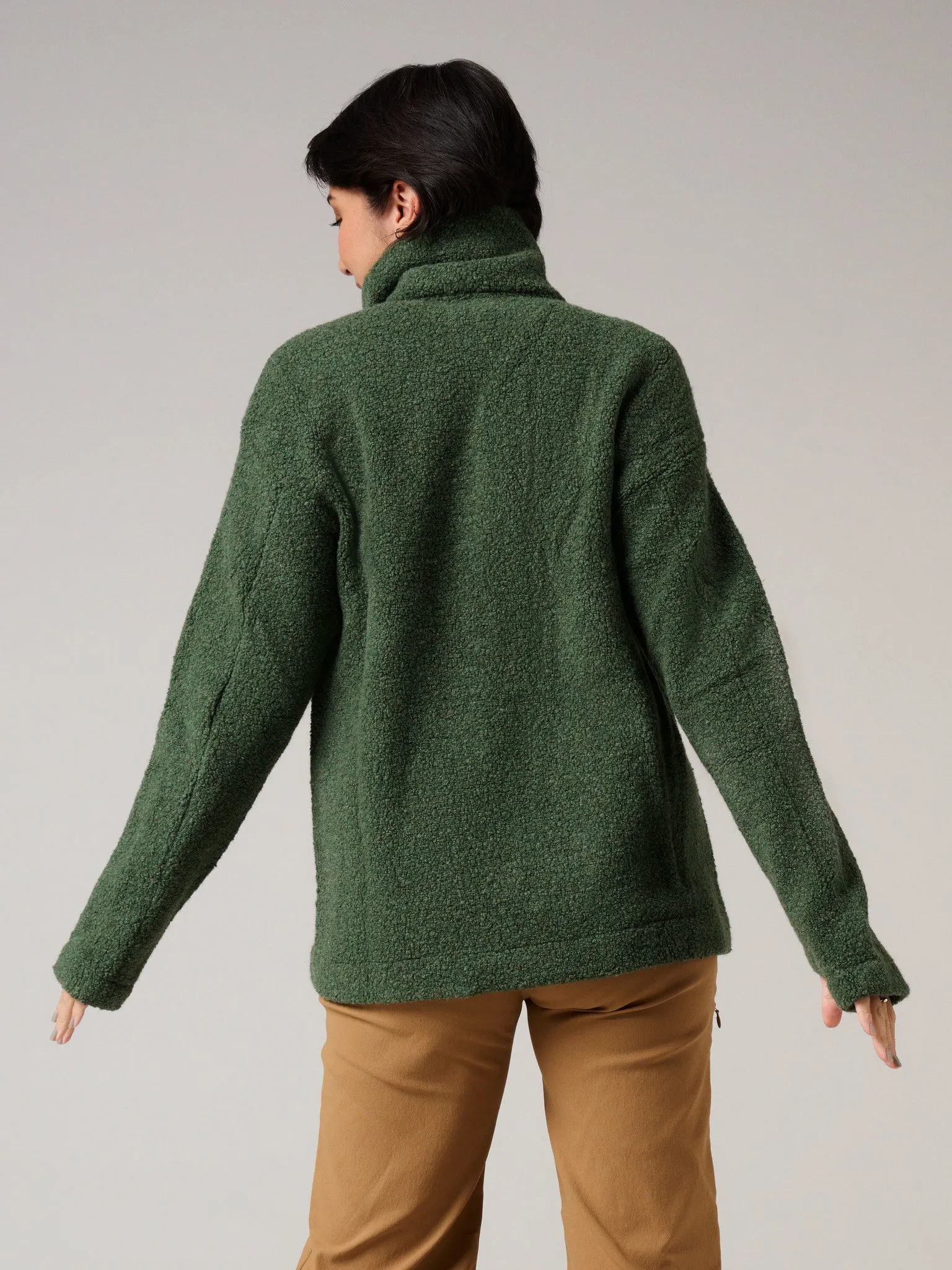 Minna Wool Fleece Jacket Green