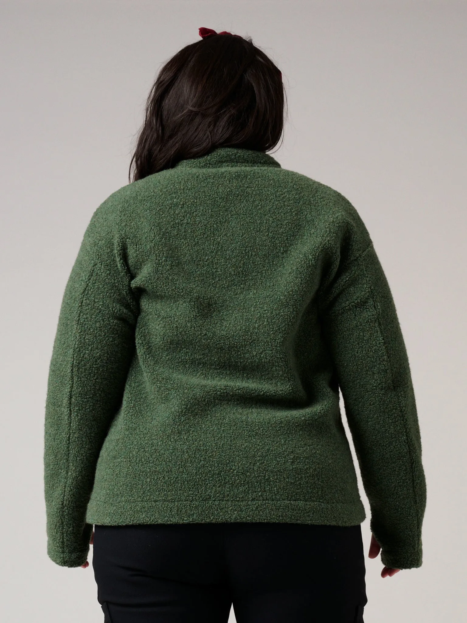 Minna Wool Fleece Jacket Green