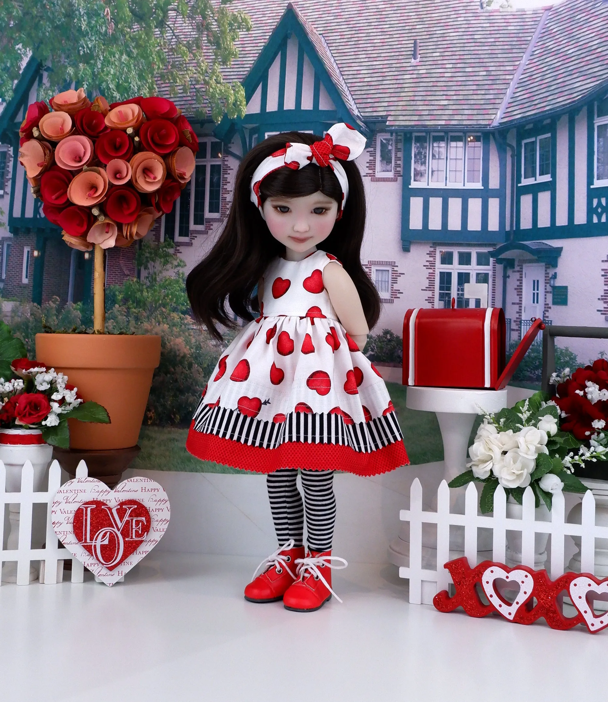 Mon Amour - dress with boots for Ruby Red Fashion Friends doll