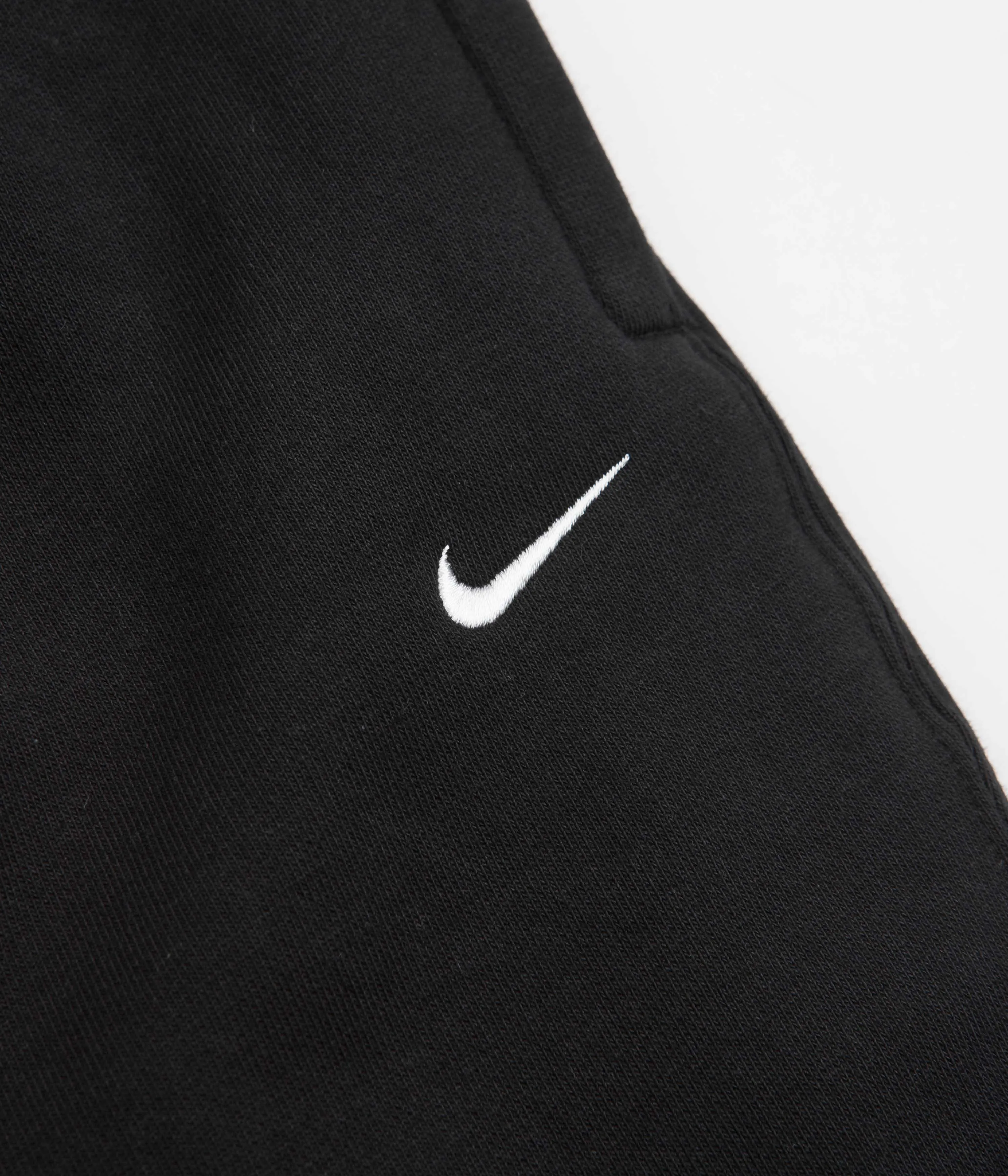 Nike Solo Swoosh Fleece Sweatpants - Black / White