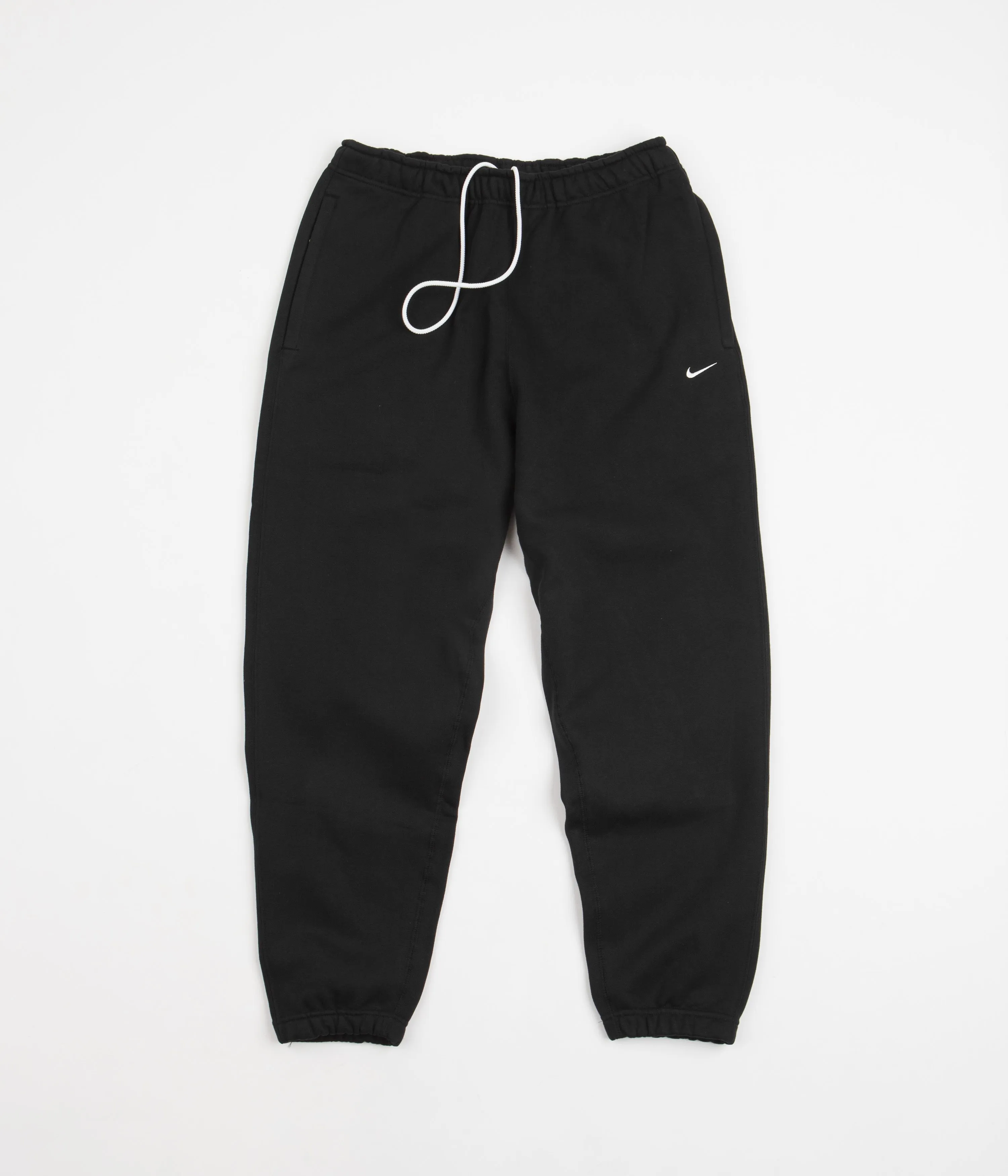 Nike Solo Swoosh Fleece Sweatpants - Black / White