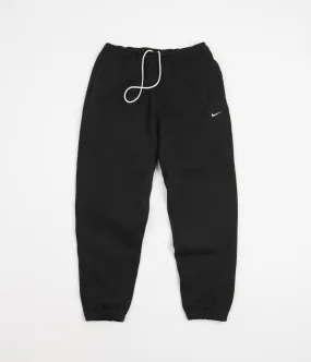Nike Solo Swoosh Fleece Sweatpants - Black / White