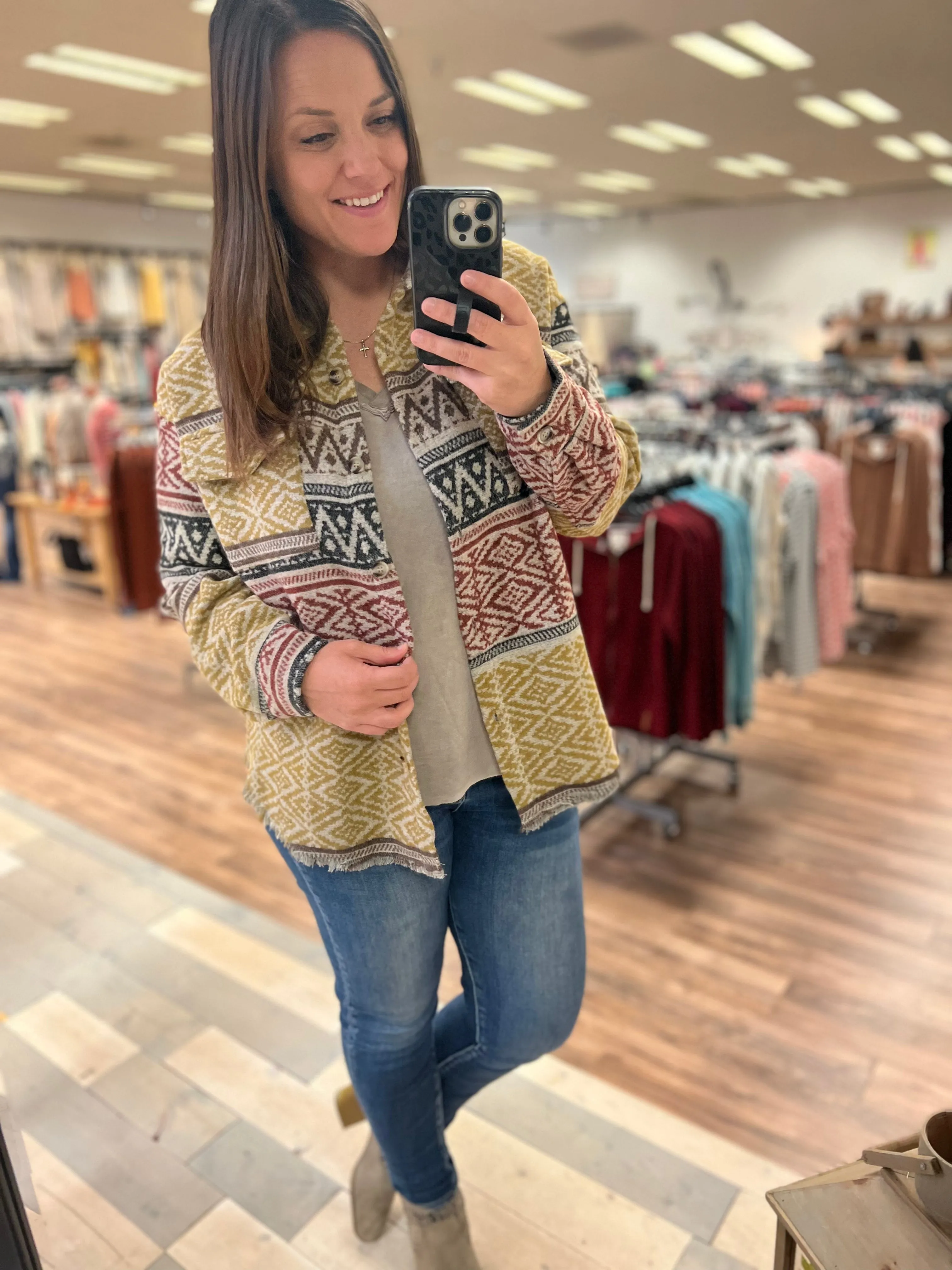 *Outlet* Maria Shacket (Mustard)