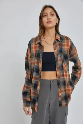 OVERSIZED BOYFRIEND FLANNEL - CURVES