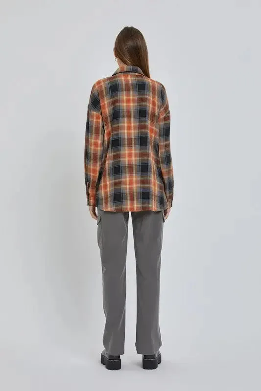 OVERSIZED BOYFRIEND FLANNEL - CURVES