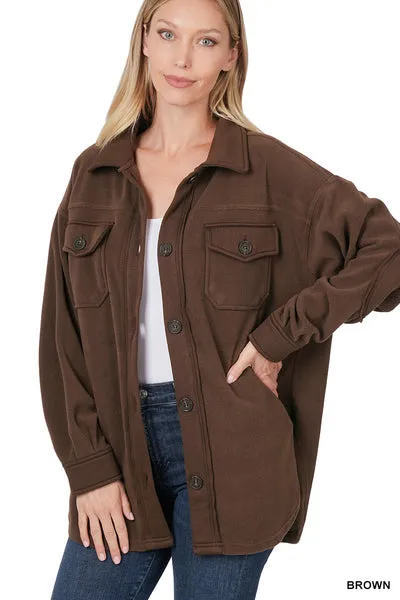 Oversized Fleece Shacket