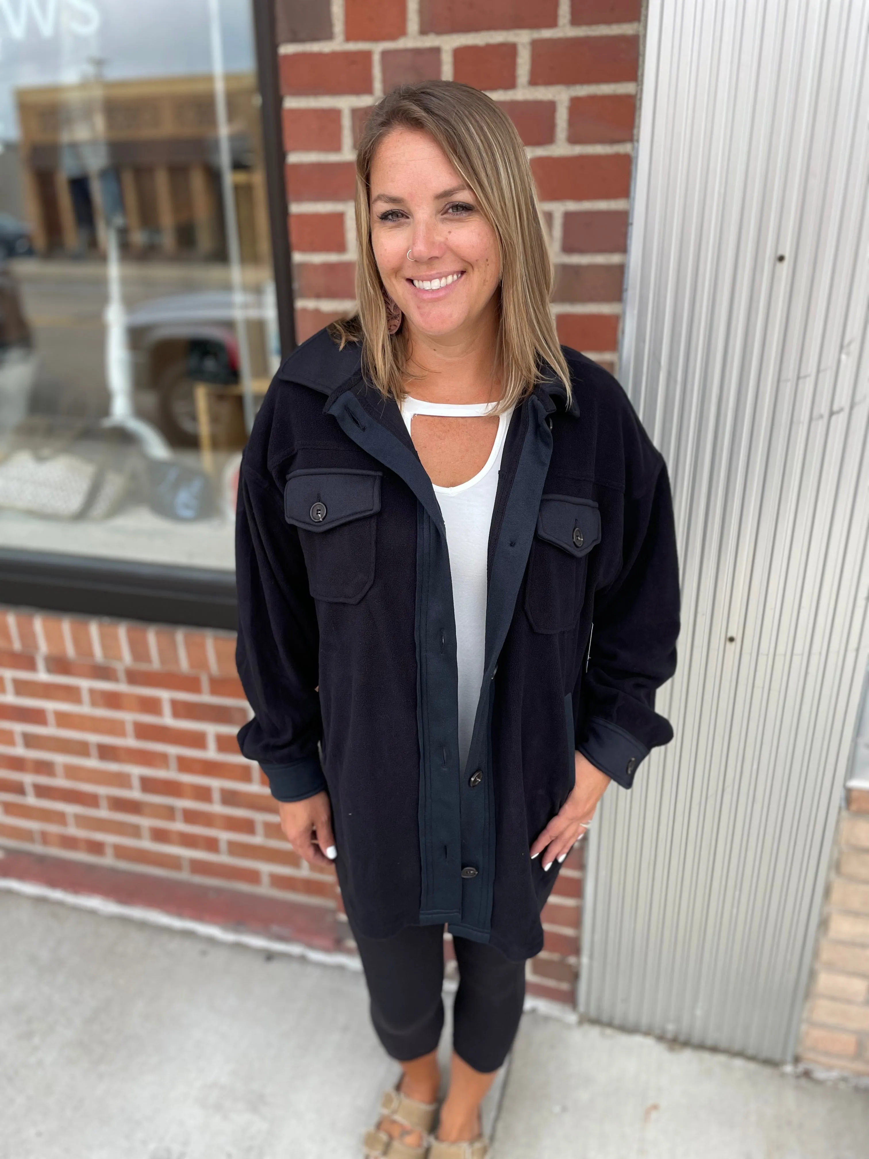 Oversized Fleece Shacket