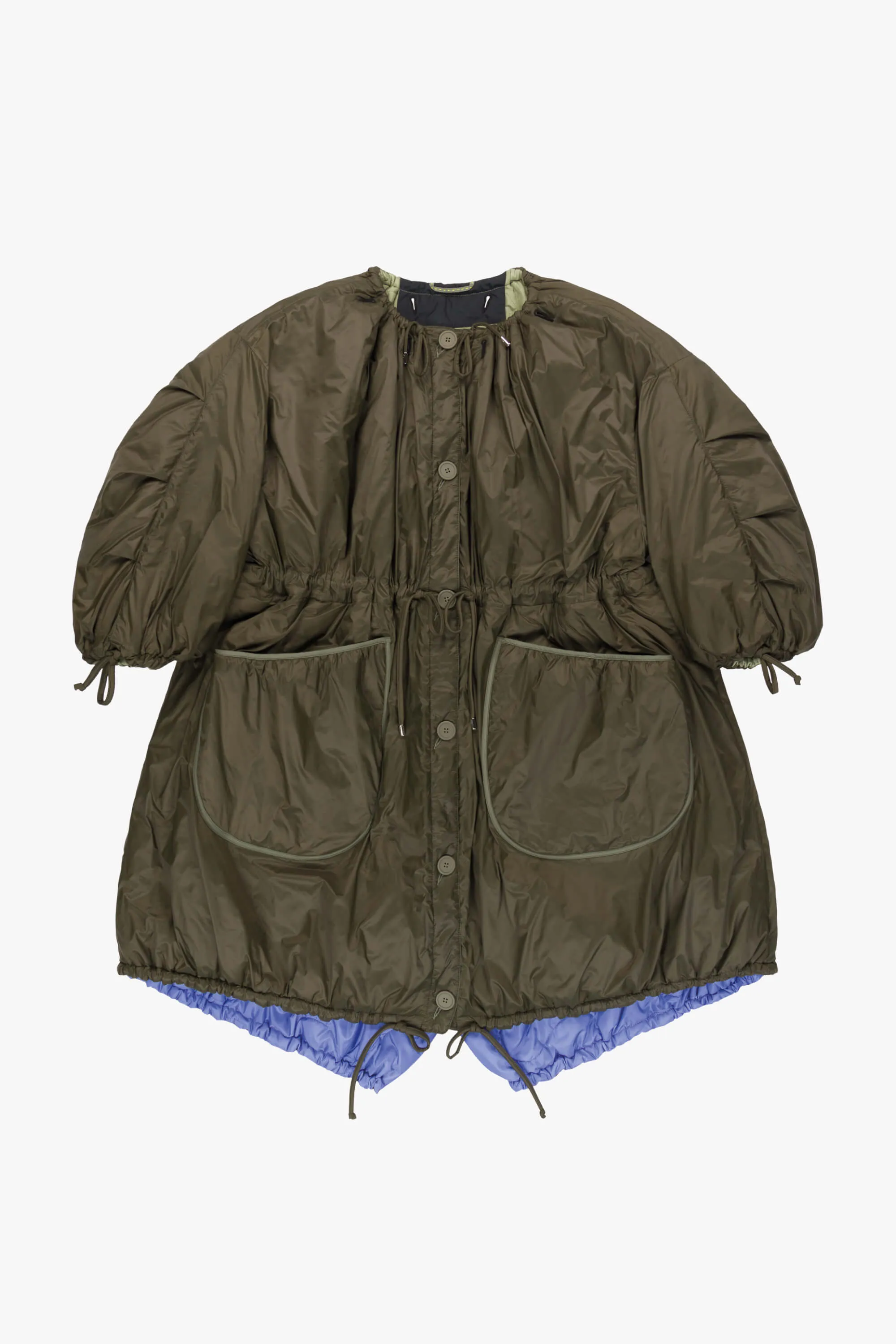 Parachute Quilt Parka - Pale Sage / Dark Olive