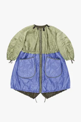 Parachute Quilt Parka - Pale Sage / Dark Olive
