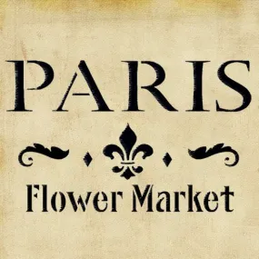 Paris Flower Market Stencil