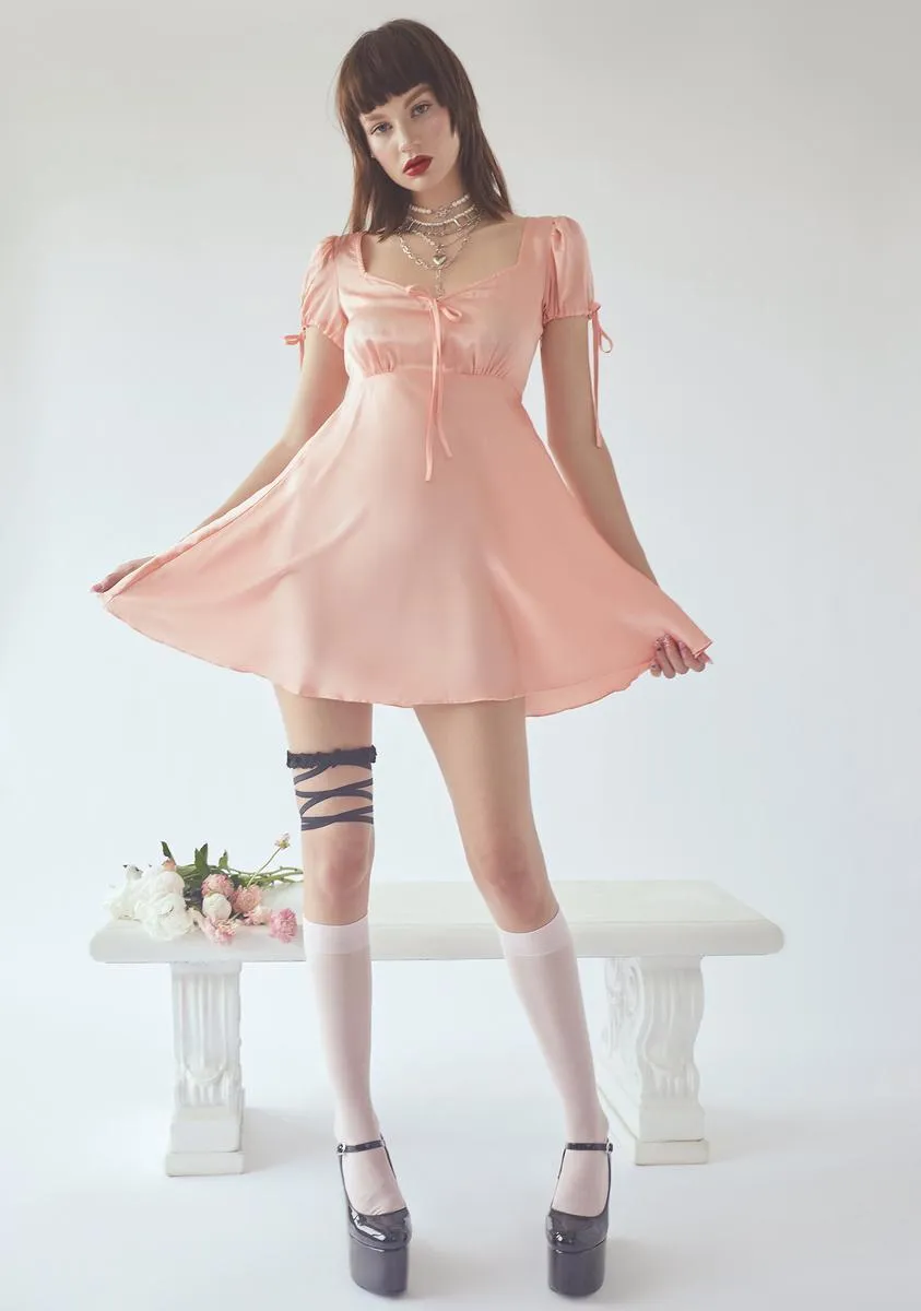 Peach Spread The Love Babydoll Dress