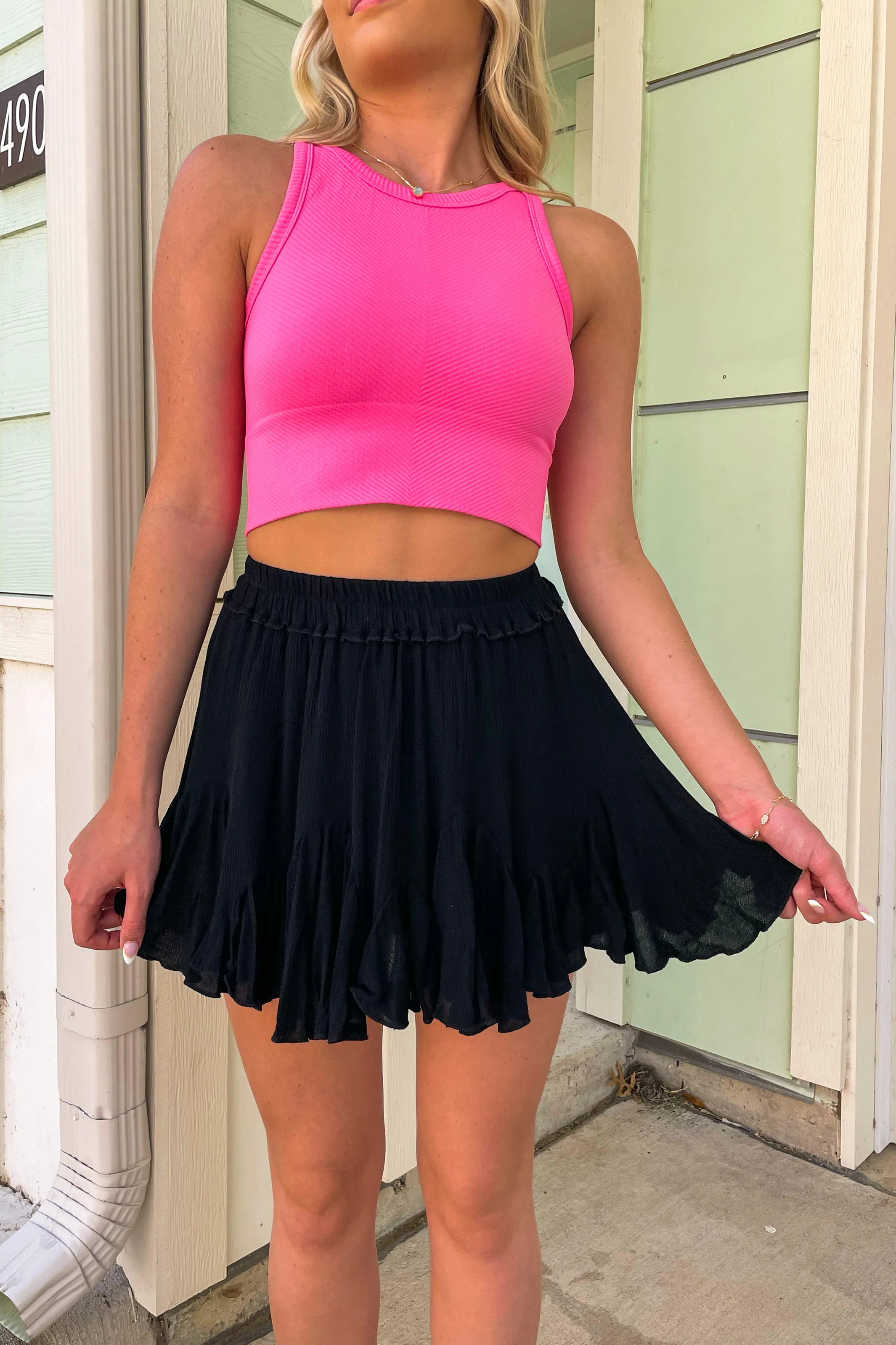 Perdido Mini-Pleated Skirt