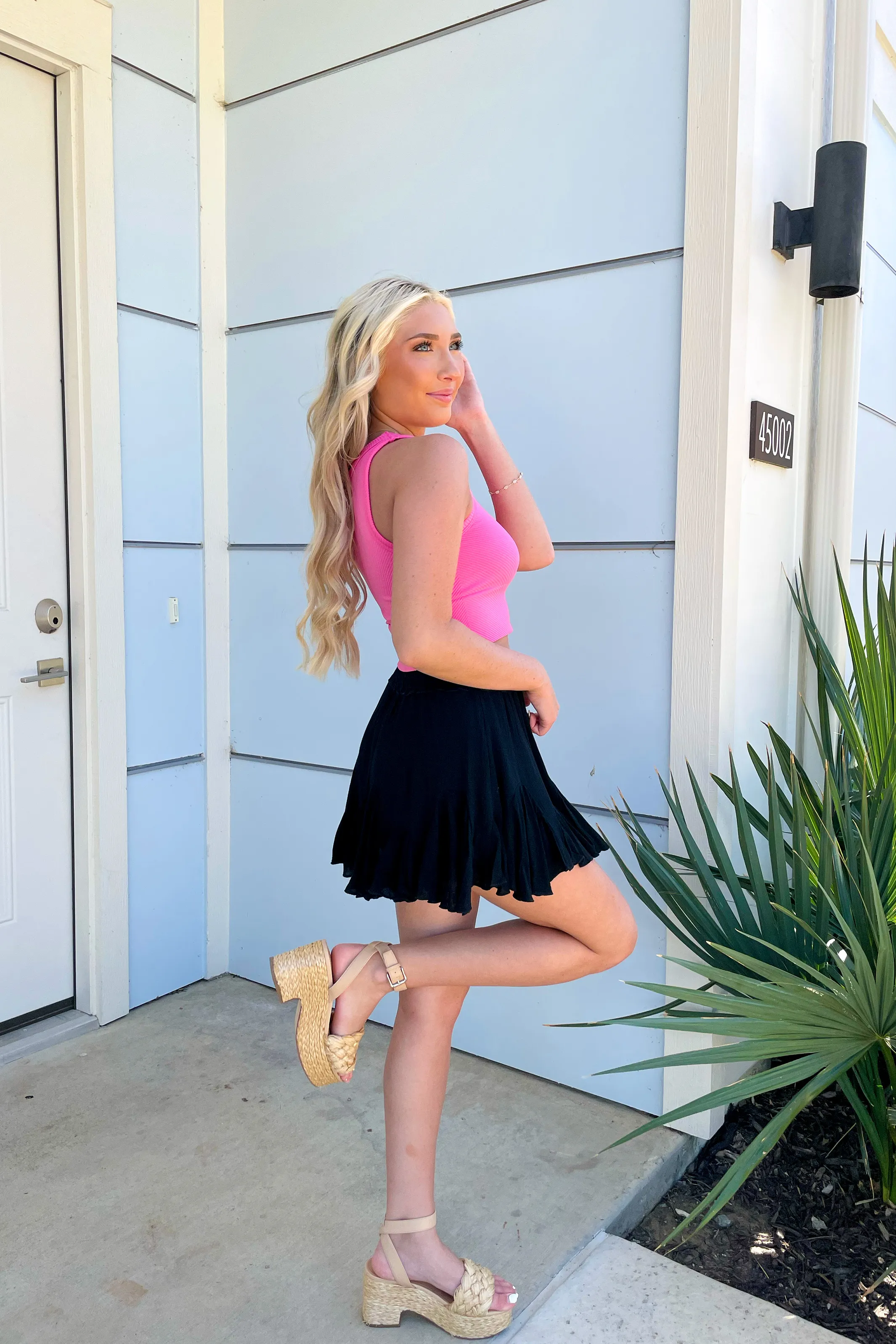 Perdido Mini-Pleated Skirt