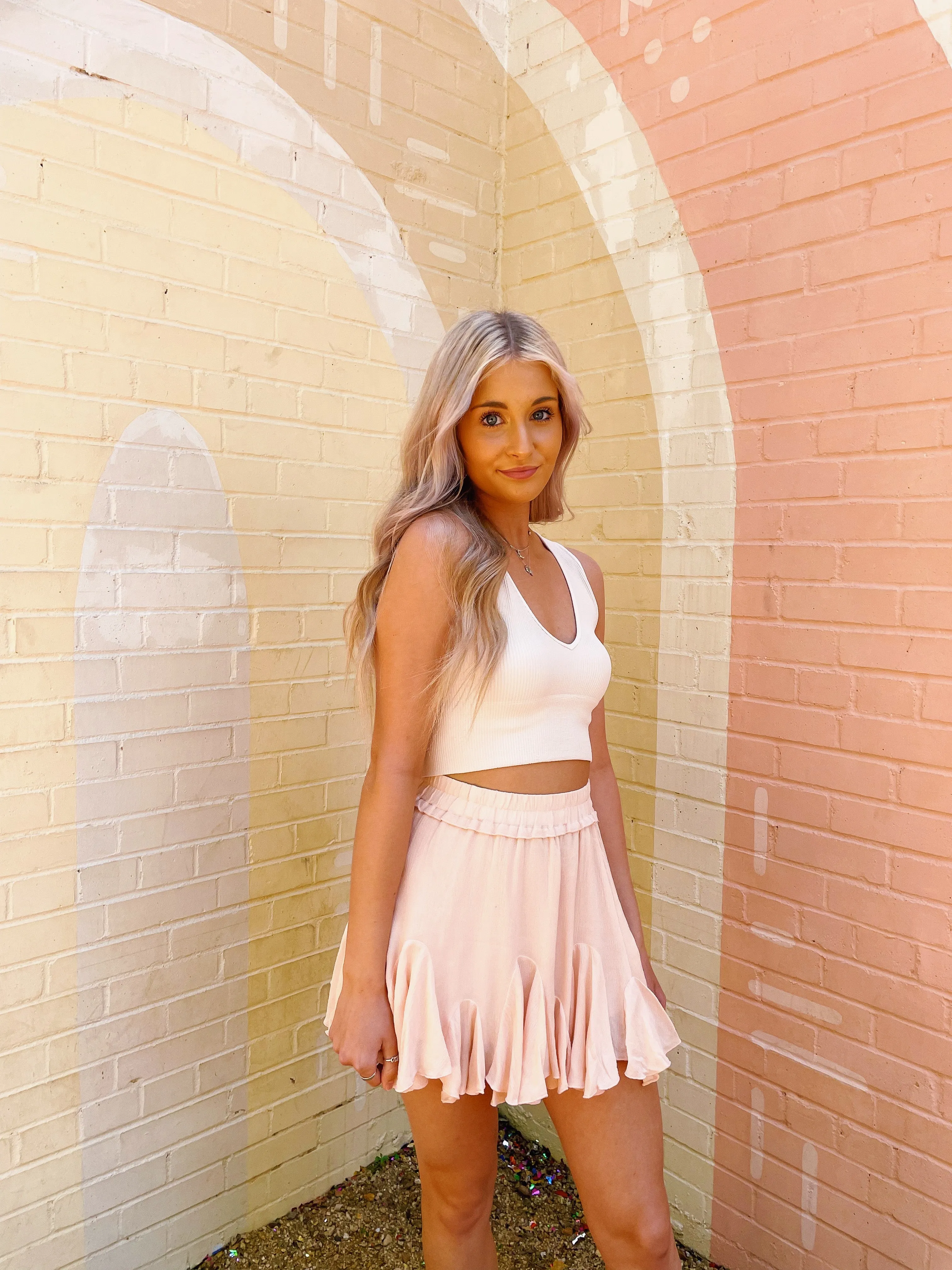 Perdido Mini-Pleated Skirt