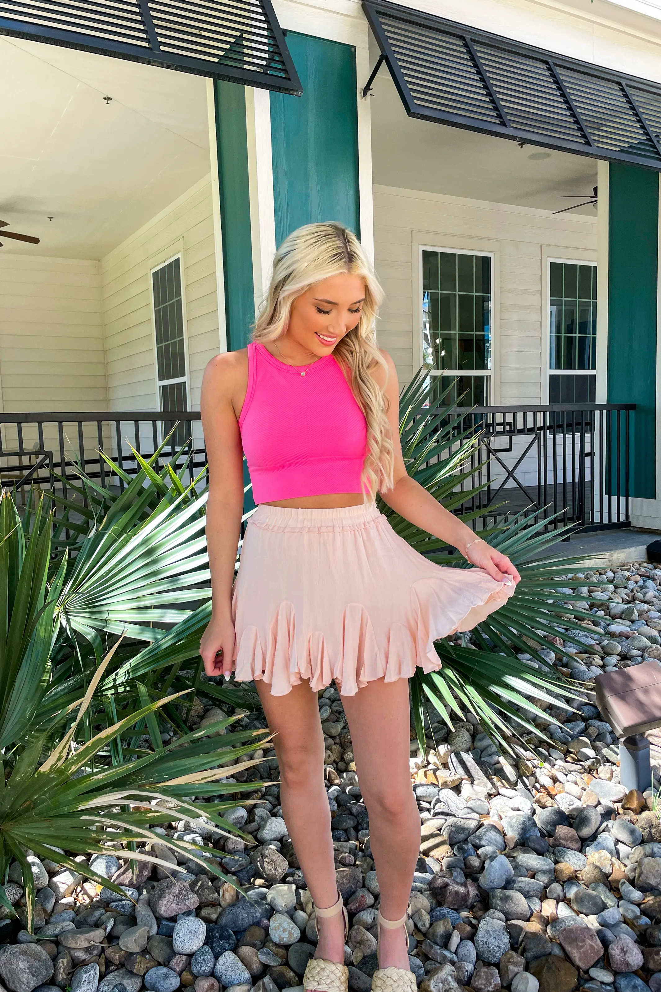 Perdido Mini-Pleated Skirt