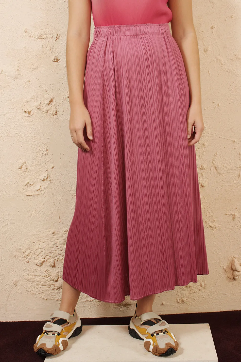 Pink A Line Skirt