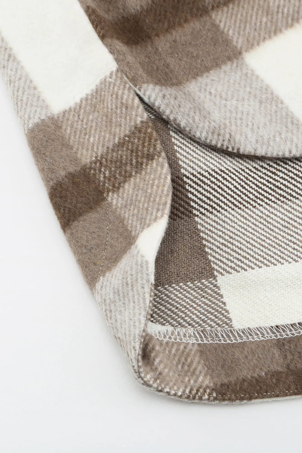 Plaid Print Pocket Women Shacket
