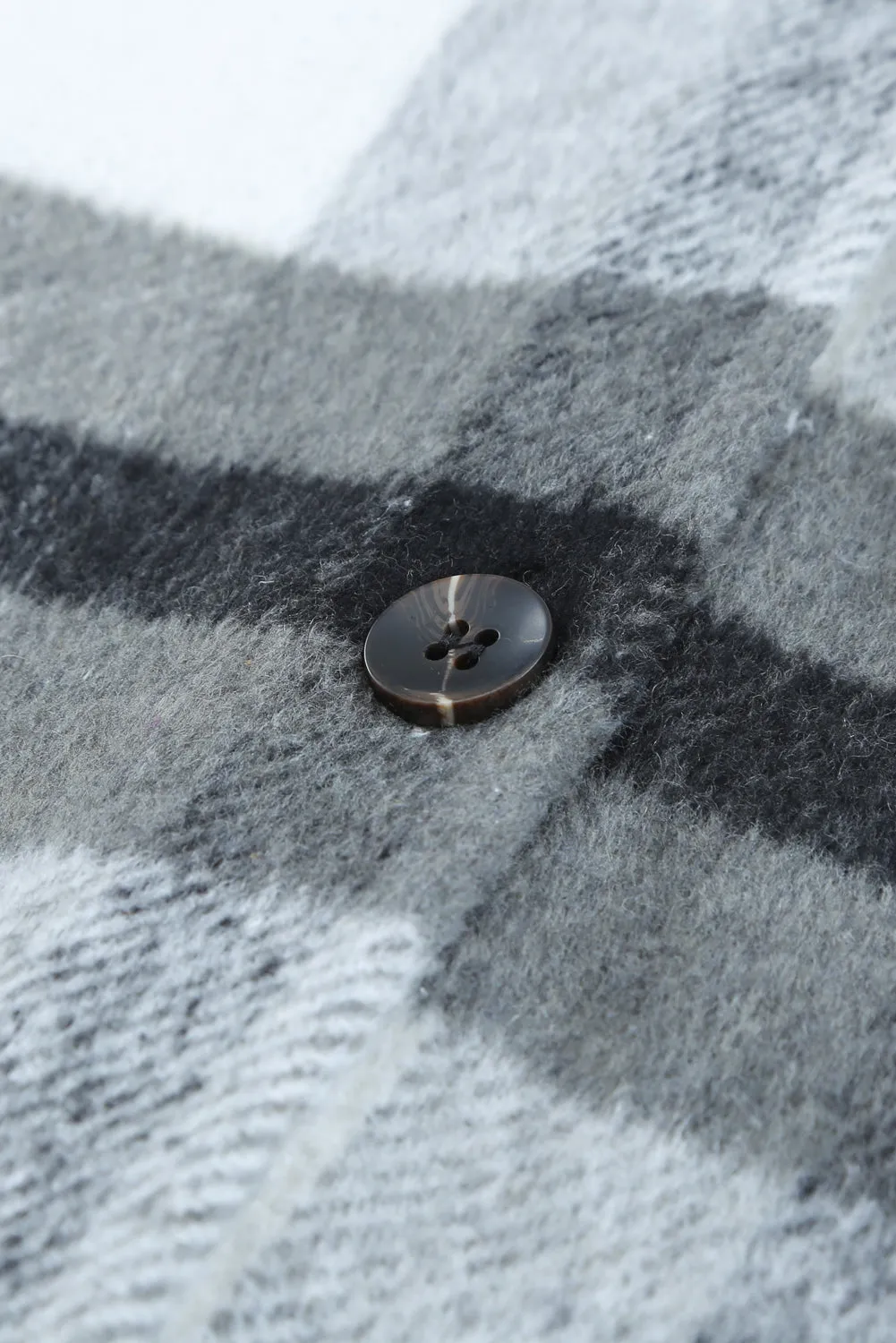 Plaid Print Pocket Women Shacket
